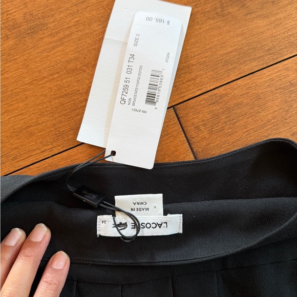 Lacoste Black Women's Blouse NWT - Picture 4 of 7